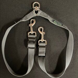 Mighty Paws Nylon Reflective Double Dog Leash